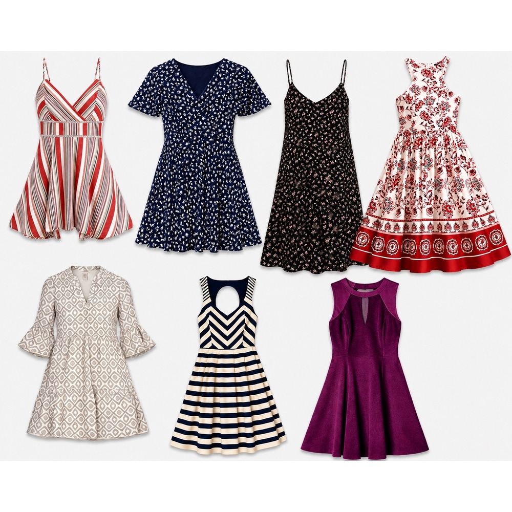 7pc Dress Summer Casual Boutique Reseller Lot(Guess, Tommy bahama, altard state)